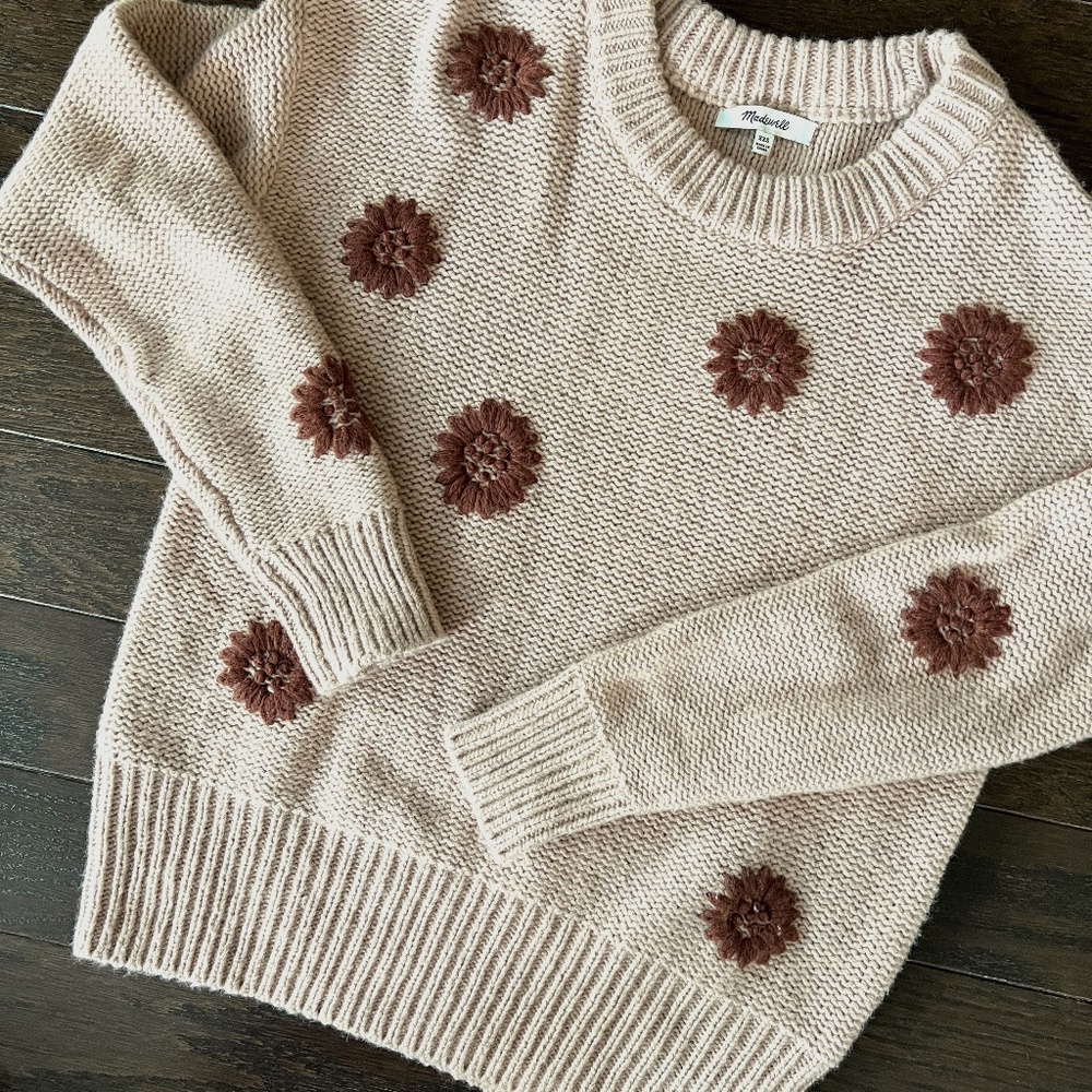 Blush Floral Madewell Sweater